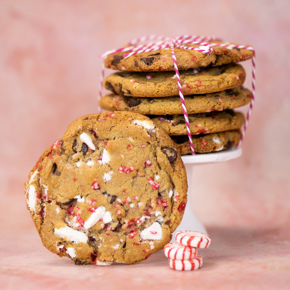 Peppermint Bark Bliss (6 cookies)